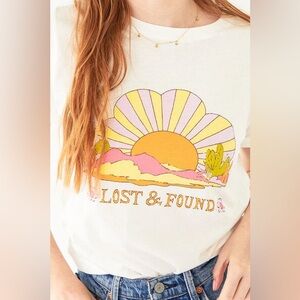 BAN.DO Lost & Found Graphic T -  Sz Large